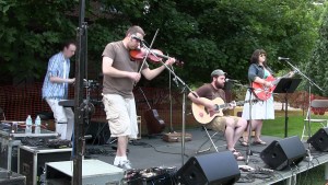 Coal Fried Bicycle performing live.
